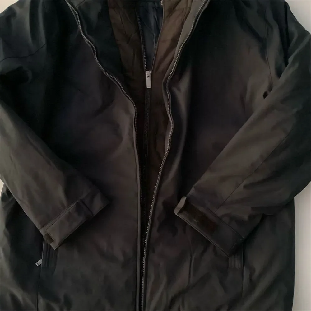 Weatherproof Men's Hooded Windbreaker Jacket Black XL Winter Casual‎